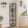 Furnulem 6 Tier Corner Shelf with LED Light, 67.5” Tall