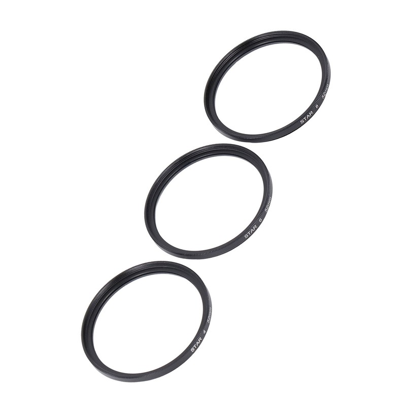Star Filter Lens Set 52mm Adjustable Starburst Effect Filter 4