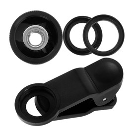 TEHAUX 1 Set Phone Camera Lens Kit Clip Type Wide Angle Macro Fisheye Lens for Smartphones Lightweight for Creative Photography