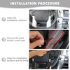 Jimen Compatible with Toyota 4Runner 2020-2023, 9PCS Carbon Fiber Interior