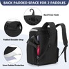 GOBUROS Pickleball Paddle Bag Backpack for 4 Rackets with Fence