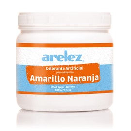 Colorante Color Comestible AMARILLO NARANJA en Polvo 100 g ARELEZ