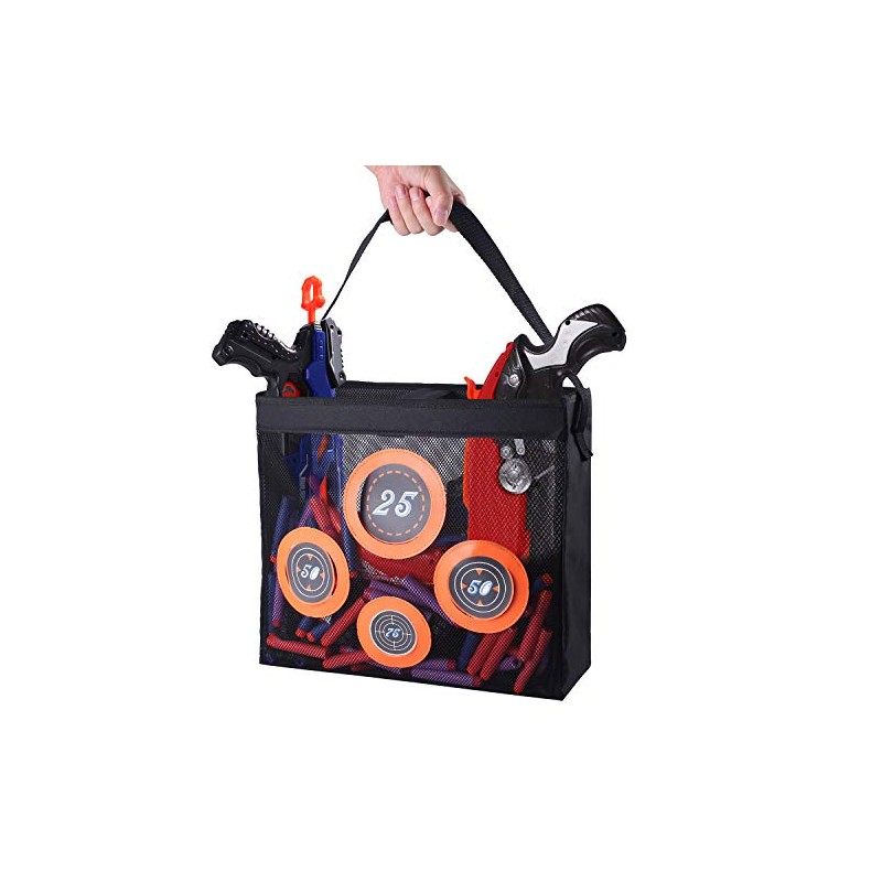 Hely Cancy Portable Shooting Practice Target Toy Storage Mesh Bag