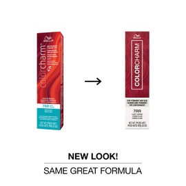 Color Charm COLORCHARM Demi Permanent Hair Color 7RR Light Copper Gloss, Refresh & Tone 2 Fl Oz