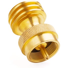 YOUHO 1lb Propane Tank Adapter for Disposable Throwaway Cylinder, 1lb to 20lb Adapter Designed for 20 or 30 Pound LP Gas Bottle or BBQ Grill Propane Tree