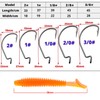 50 pieces offset hooks, offset worm jig hooks, fishing hook