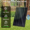Solar Exhaust Fan,25W Solar Fan for Chicken Coop,Shed,Greenhouse & Attic