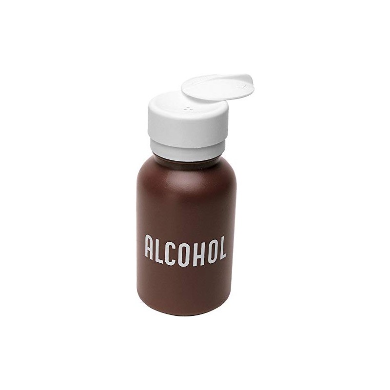 Menda 35601 HDPE 8oz Alcohol Dispensing Bottle, with Lasting-Touch Pump,