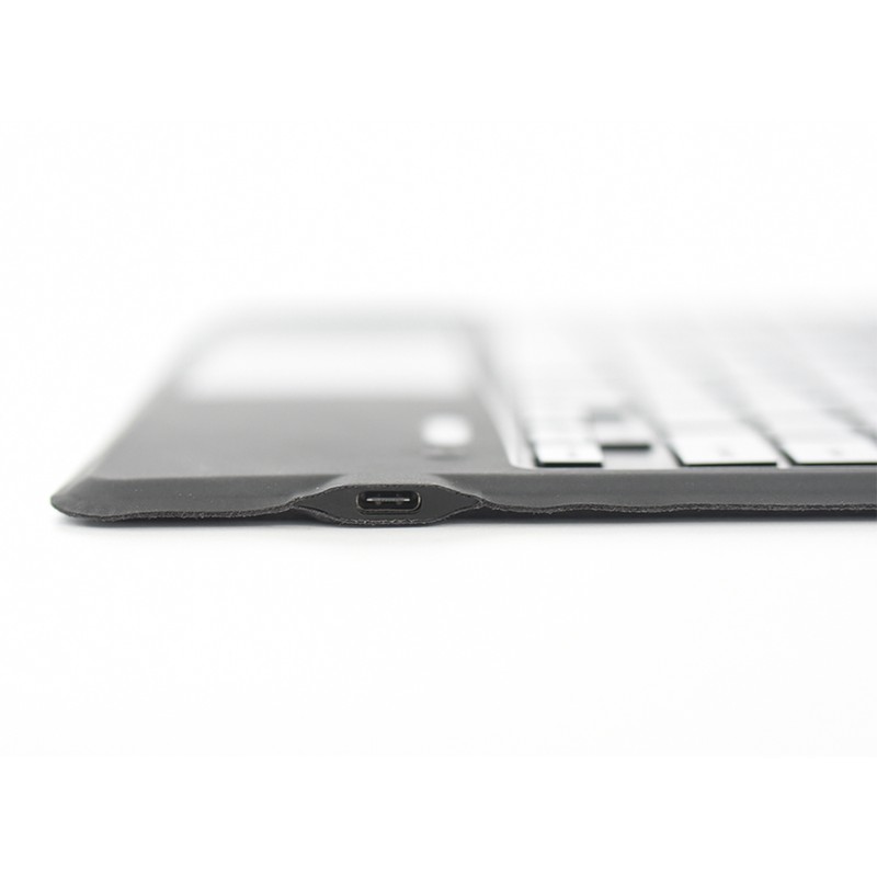 Tablet Keyboard Ergonomic Portable Bluetooth Tablet Leather Case Keyboard for