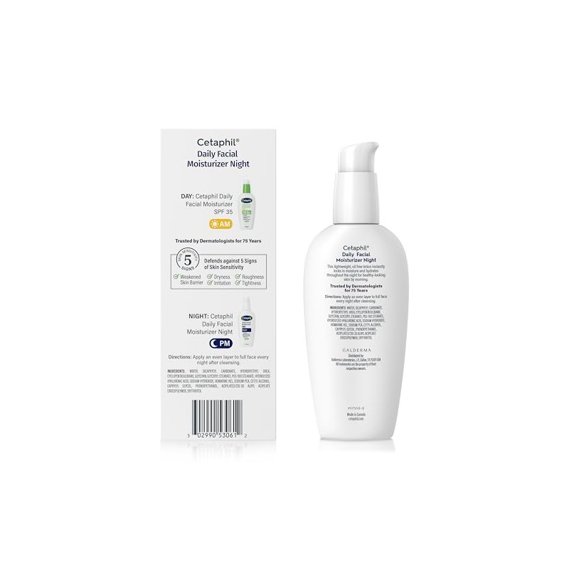 Crema Hidratante Noche Rostro Facial Ácido Hialurónico Todo Tipo Piel