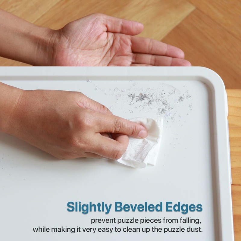 Playboda 1500 Pieces Rotating Plastic Puzzle Board with Drawers and