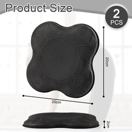 VMUTGA Pack of 2 Yoga Knee Pads, 20 x 20 cm, Knee Pads, Mat, Non-Slip Yoga Knee Pad, Wear Resistance to Protect Knees, Elbows, Wrists, Yoga Accessories for Stretch Exercises, Aerobics, Gymnastics