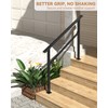 GarveeTech Hand Rails for Outdoor Steps, Metal Stair Railing Handrail,