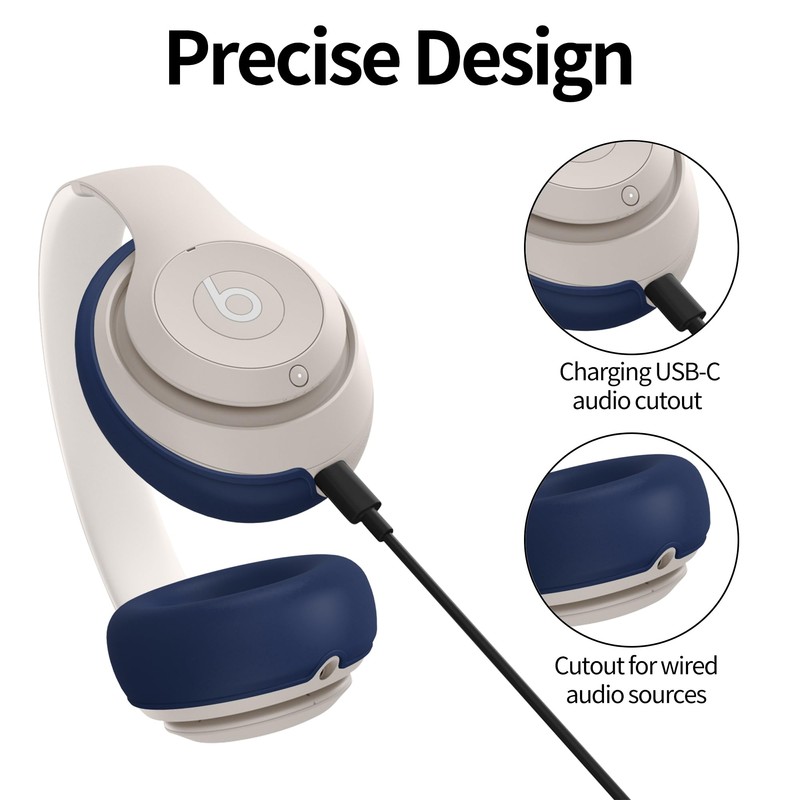 Silicone Case Compatible with Beats Studio Pro, Silicone Ear Pads