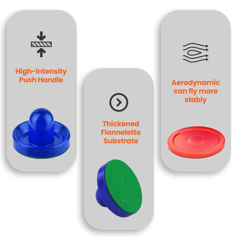 SereneLife Air Hockey Table Accessories Set, Includes 8 Pucks and