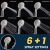 Ryamen Dual Shower Head Combo, Brushed Nickel 8'' High Pressure