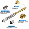 sourcing map Metric Tap & Drill Bit Set, 2pcs M4