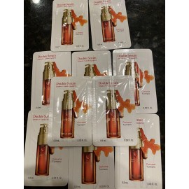 Clarins 10 X Clarins Double Serum Hydric+Lipidic System Curcuma Turmeric .03fl each