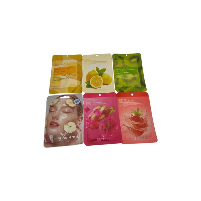 Mascarillas Faciales Hidratantes Variedad Tela Mix 30 Pz