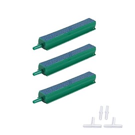 ALEGI Fish Tank Air Bubble 3-Piece Air Stone Bars for Aquarium,Air Stone Bar Hydroponics with Connectors (4 inch 3 pcs)