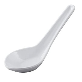 0.65 oz. White Soup Spoon, Break Resistant, Soup Spoons by GET M-6030-W (Pack of 12)