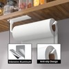 Paper Towel Holder - Self-Adhesive or Drilling, White, Upgraded Aluminum