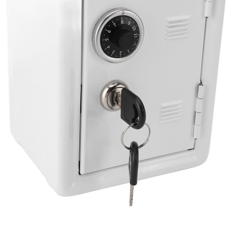 Money Bank Creative Cute Metal Vertical with Lock Keys Cash