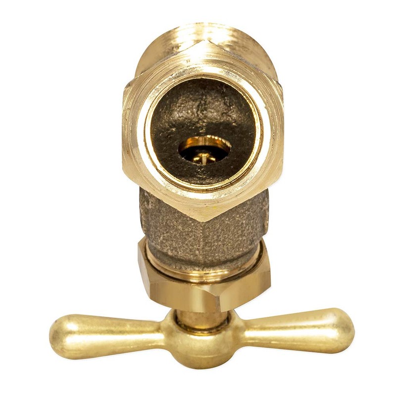 Eastman Male No-Kink Hose Bibb, 3/4 Inch MIP Connection, Brass