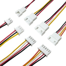 Cermant 20pcs XH2.54MM 2PIN 3PIN 4PIN 5PIN Double End Female and Male Connector Extension Cord Terminal Connector Electronic Wire Cable 200mm
