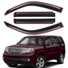 Lightronic In-Channel Window Vent Visors Rain Guards Deflectors For 2009-2015