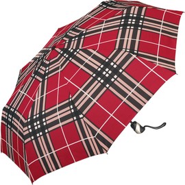 Pocket umbrella Men and Automatic easymatic Light Stable Windproof – Checks Red