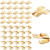50 PCS Brass Spade Connector Set, Piggyback Connectors, Dual Male