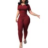 PINSV 2 Piece Sets for Women Summer Casual Jogger Workout