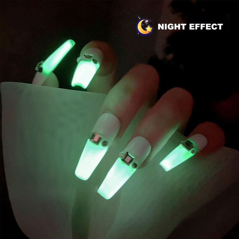 Fokostar Glow in the Dark Nail Gel Polish Translucent Color