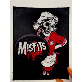 Misfits Marilyn Logo Large Patch: Sew On, Quality Digital Print, 10” X 8”, New