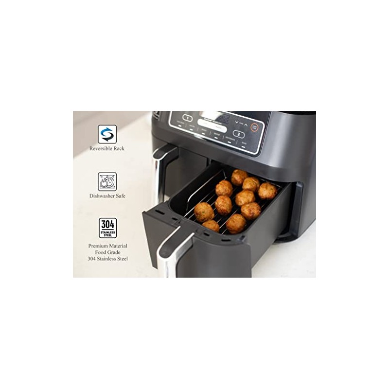 MKSS Reversible Stainless Steel 304 Rack Compatible with Ninja Dual