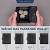 VON HEESEN Slim Wallet with RFID Protection, for Men and