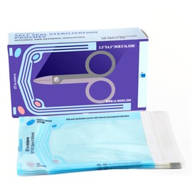 LA MIERE 4000P 3.5" X 6.5" Self Sterilization Pouches for Dental Offices, Autoclave Pouch 4000 Pouches, 20 Boxes (3.5"X6.5")