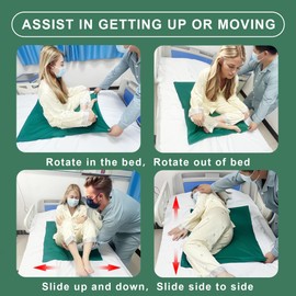 YUECAN Slide Transfer Board for Wheelchair, Vehicle, and Bed Transfers,Patient Transfer Board,Breathable Bed Care Sliding Sheet for Elderly,Patients, and Limited Mobility Individuals (Middle)