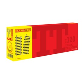 Hornby TT8034 TT Gauge Track Pack 5 - Extra Track Pieces for Model Railway Sets, Toy Train Track Pieces, Includes: 1 x TT8008, 5 x TT8003, 1 x TT8010 - Hobbies for Men - Scale 1:120