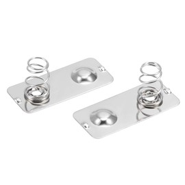 uxcell 20 Pcs AA Battery Positive to Negative Conversion Spring Contact Nickeling Plate 28mmx12mm