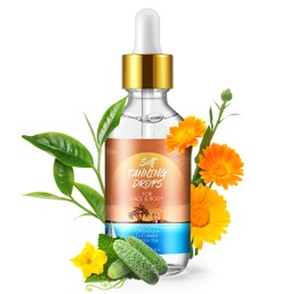 Tanning Drops, Self Tanning Drops to Skin Care for Custom Face Tan, Natural Ingredients & Vegan