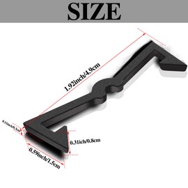 Pegboard Hook Locks Black Plastic Peg Hook Fixer Board Accessories Organizer(200)