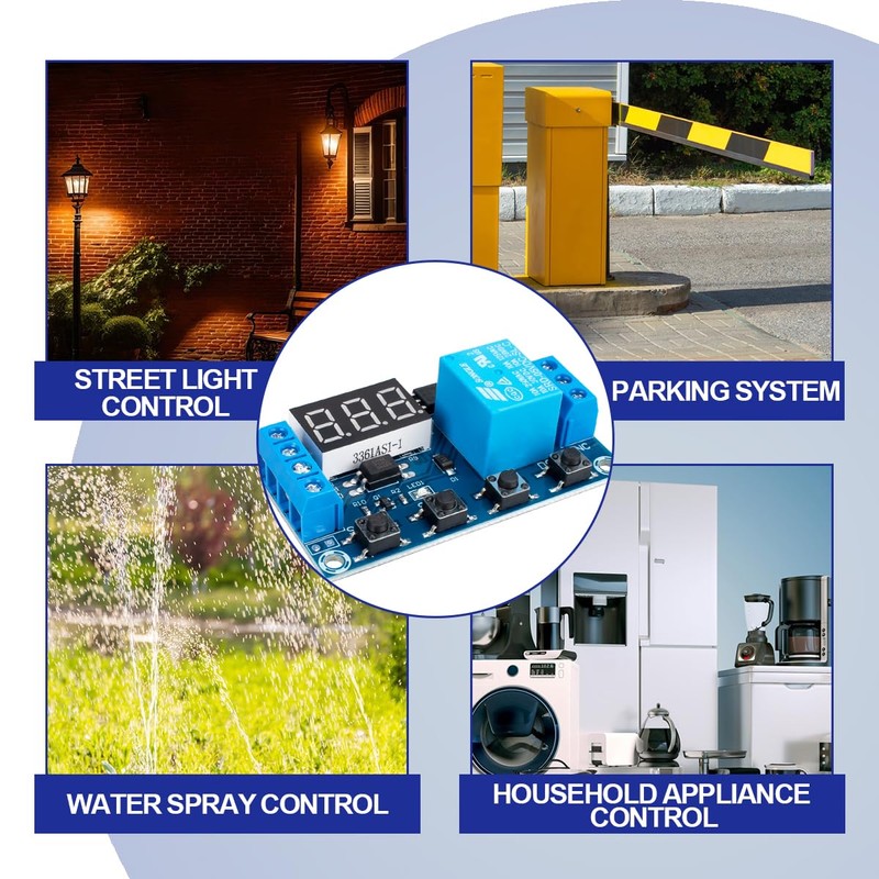 Innfeeltech 1pcs DC 6-30V Delay Relay Time Programmable Delay with