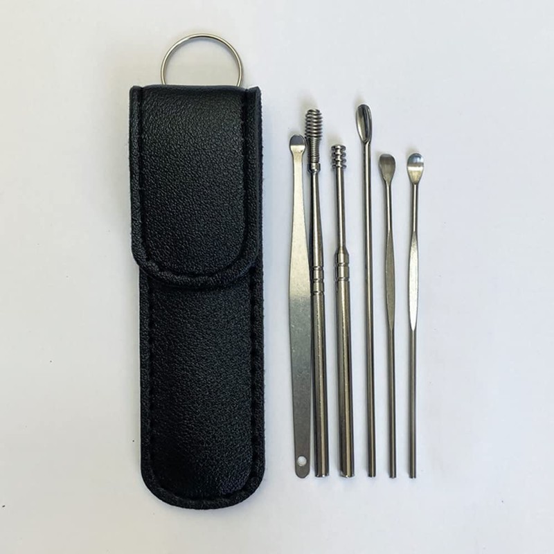 SZB 耳かき 耳掃除 イヤースコープ 耳垢除去 軽量便利 金属 耳垢掃除ツール 家庭 携帯便利