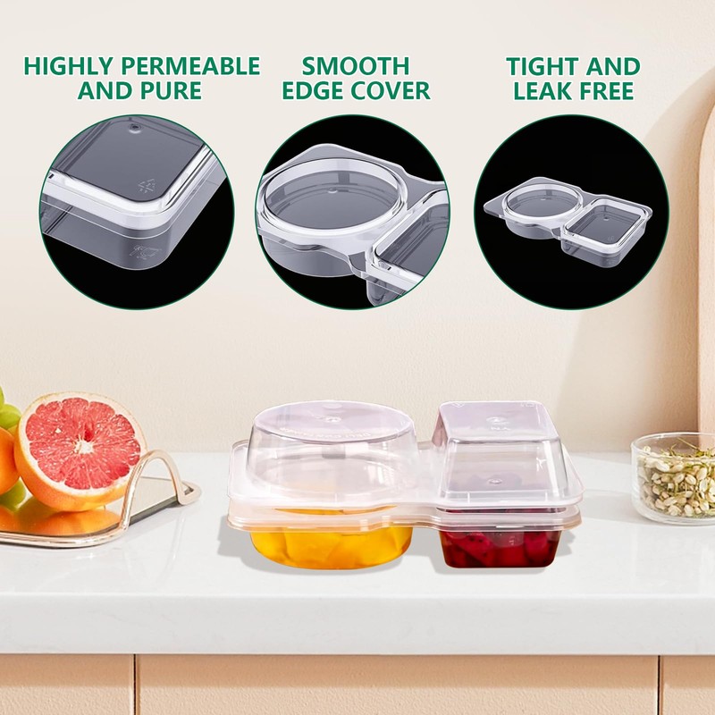 SFSSHUI Pack of 20 snack containers, portable snack boxes, snack