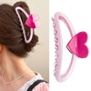 Valentine’s Day Love-Shaped Hair Clips for Women Heart Hair Claw