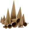 Creativ 26549 Cones - Assortment, H: 4-20 cm, 50asstd
