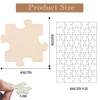 HABNI Pack of 150 Wooden Puzzles, Blank Puzzle to Design