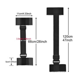 Ski Belts, Adjustable Ski Strap, Universal Ski Carrying Strap, Ski Accessories, Velcro Strap, Accessories for Adults, Teenagers, Skiing, Snowboarding, Outdoor Winter Activities, Black